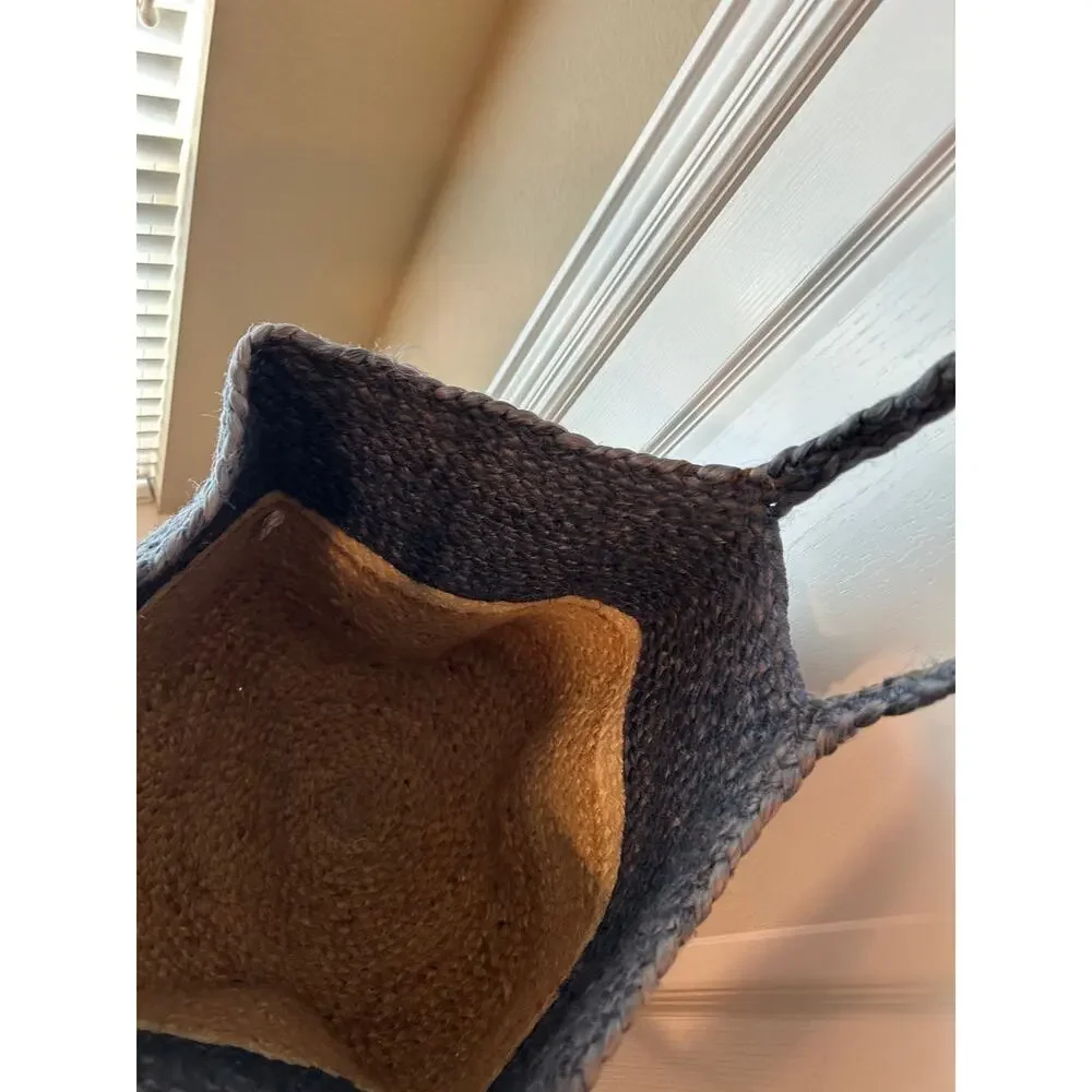 Very Large Free People Tote Navy and Tan